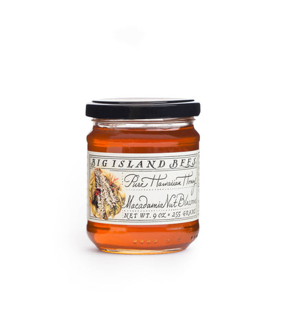 Hawaiian Honey in 9 oz jars: Organic Ohia Lehua Blossom Honey 9 oz jar